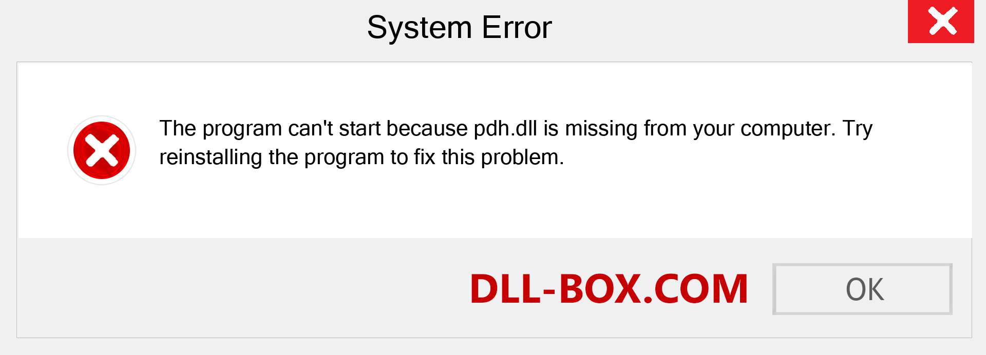  pdh.dll file is missing?. Download for Windows 7, 8, 10 - Fix  pdh dll Missing Error on Windows, photos, images
